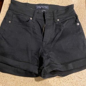 Aeropostale shorts in black chino style. Ladies size 00.